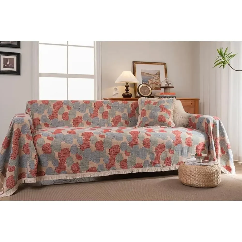 Pumpkin Fall Jacquard Sofa Protector 91” x 150”